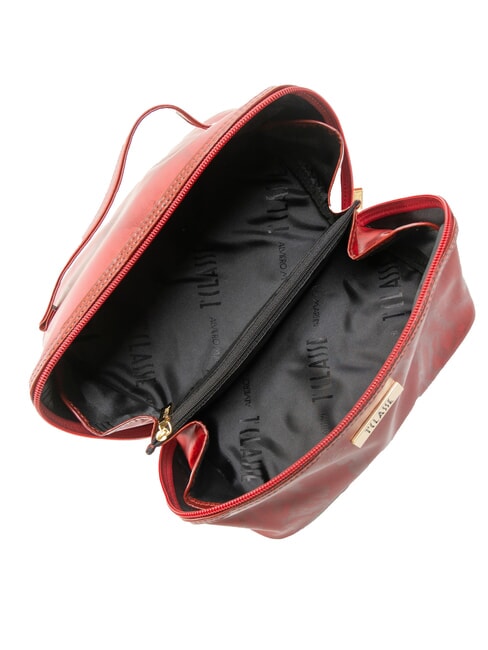 GEO Grande trousse de beauté carrée rouge brillant - Trousses