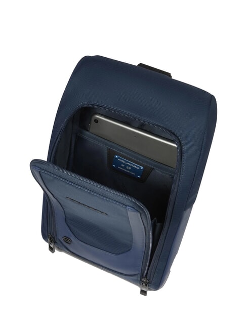 S140 Sac à dos iPad à une épaule en tissu recyclé bleu - Sacs à dos pour ordinateur portable