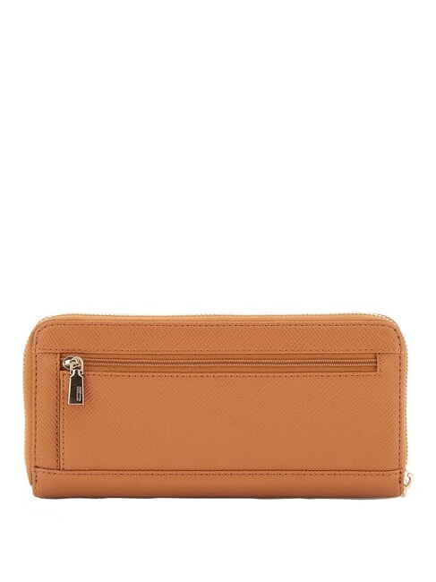 LAUREL 2 Grand portefeuille zippé cognac léger - Portefeuilles Femme