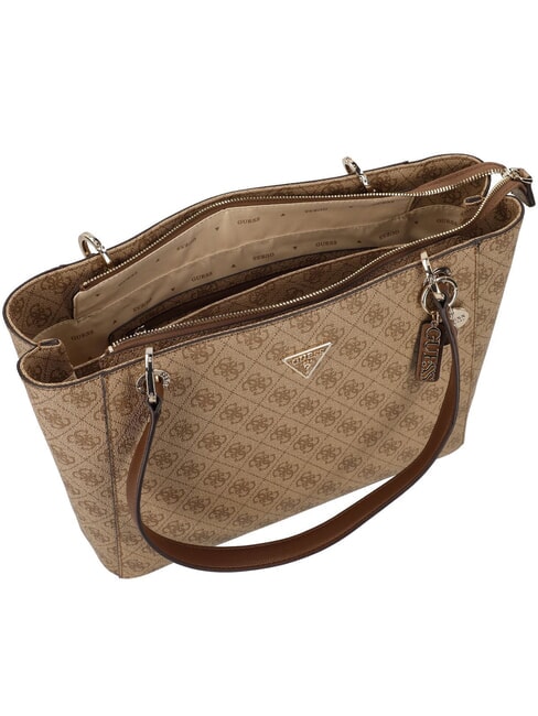 NOELLE 2  Sac fourre-tout à bandoulière logo latte / marron - Sacs pour Femme