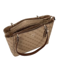 GUESS NOELLE 2  Sac fourre-tout à bandoulière logo latte / marron - Sacs pour Femme - 3
