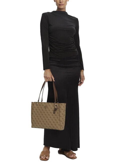 NOELLE 2  Sac fourre-tout à bandoulière logo latte / marron - Sacs pour Femme