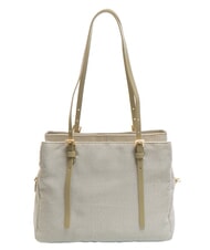 BORBONESE L'ECOLE NYLON Cabas porté épaule, avec bandoulière kaki - Sacs pour Femme - 4