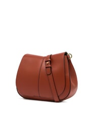 GIANNI CHIARINI HELENA ROUND Sac en cuir avec double bandouli&egrave;re rouge brique - Sacs pour Femme - 2