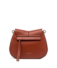 GIANNI CHIARINI HELENA ROUND Sac en cuir avec double bandouli&egrave;re rouge brique - Sacs pour Femme - 4