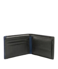 SPALDING SNAP  Portefeuille en cuir pour homme, avec porte-monnaie noir/marine - Portefeuilles Homme - 3