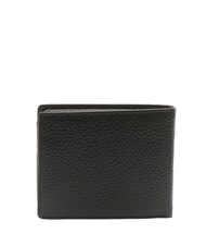 SPALDING SNAP Portefeuille moyen en cuir martelé noir - Portefeuilles Homme - 4