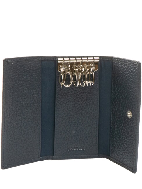 SNAP Étui à clés en cuir bleu - Porte-clés