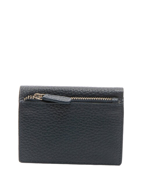 SNAP  Portefeuille vertical en cuir martelé bleu - Portefeuilles Homme