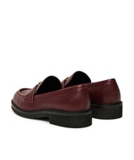 GUESS SHUTTLE3 Mocassin en cuir ROUGE - Chaussures Femme - 4