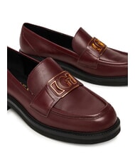 GUESS SHUTTLE3 Mocassin en cuir ROUGE - Chaussures Femme - 5