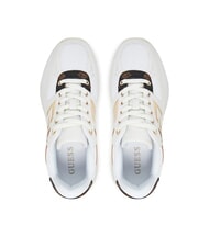 GUESS FONZI Baskets de course Blanc / marron - Chaussures Femme - 3