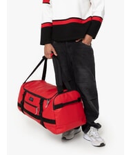 EASTPAK DUFFEL PACK M Sac à dos de voyage moyen bâche rouge - Sacs de voyage - 9