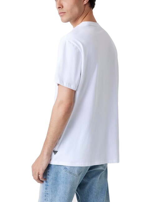 BSC EMBROIDERY LOGO T-shirt en coton avec logo brod&eacute; blanc pur - T-shirt