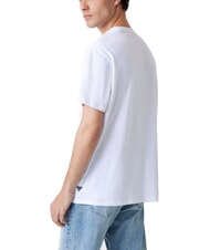GUESS BSC EMBROIDERY LOGO T-shirt en coton avec logo brod&eacute; blanc pur - T-shirt - 2