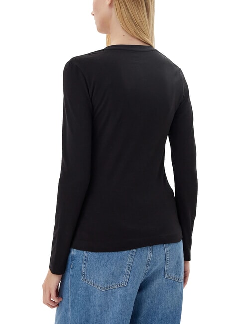 EMBRO SCRIPT LOGO T-shirt à manches longues avec logo et strass jetbla - T-shirt