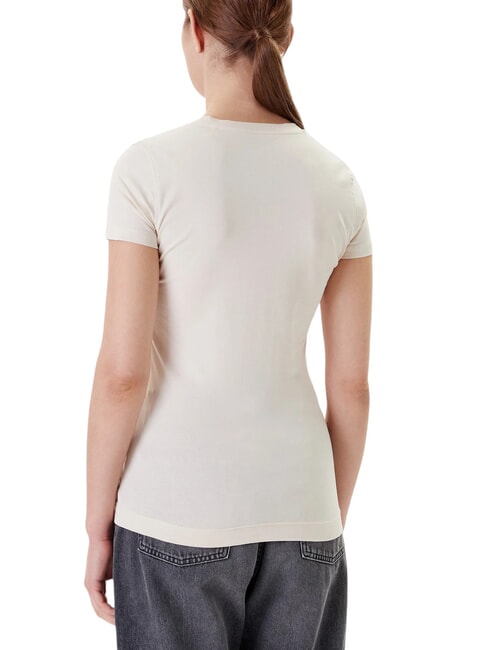 TRIANGLE FLOWERS T-shirt extensible avec imprimé fard à joues vanille - T-shirt