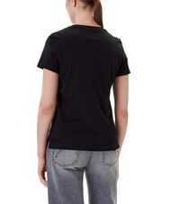 GUESS PEARLS LOVE TRIANGLE T-shirt avec imprimé et applications jetbla - T-shirt - 2