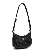 PINKO HALF MOON BABY Sac à bandoulière noir-or antique - Sacs pour Femme - 2