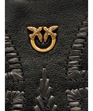 PINKO HALF MOON BABY Sac à bandoulière noir-or antique - Sacs pour Femme - 4