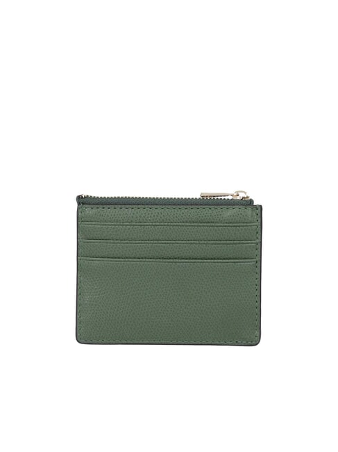CAMELIA Porte-cartes / porte-monnaie en cuir olive - Portefeuilles Femme