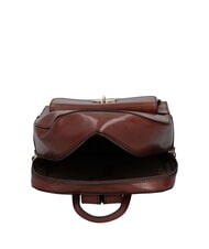 THE BRIDGE BARBARA Sac à dos en cuir lisse MARRON - Sacs pour Femme - 4