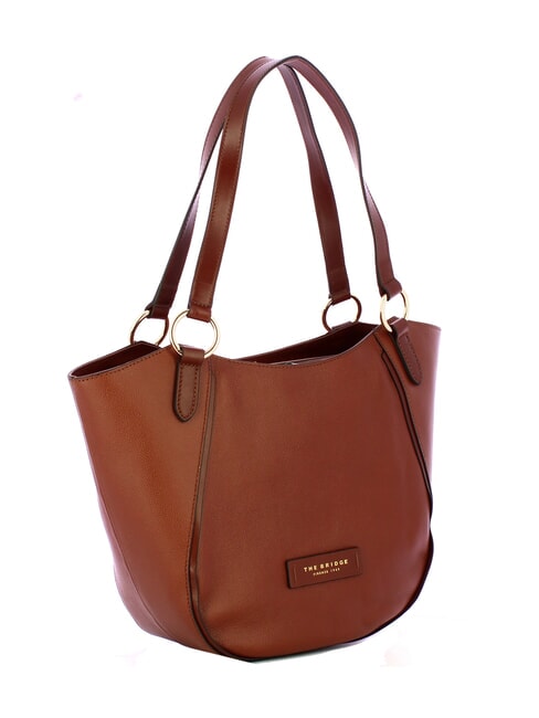 DOMITILLA  Sac de courses en cuir MARRON - Sacs pour Femme