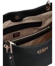 GUESS MIREMA Sac &agrave; bandouli&egrave;re NOIR - Sacs pour Femme - 3