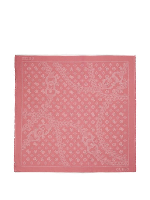 JACQUARD  Foulard logo rose foncé - Écharpes