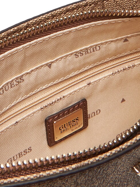 NOELLE 2 Chain Mini sac à bandoulière logo latte / marron - Sacs pour Femme