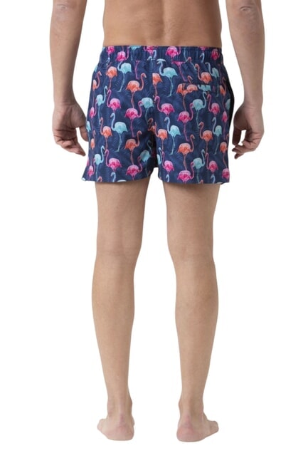 BIG PRINT Costume de plage pour homme bleu marine/bleu clair - Maillots de bain