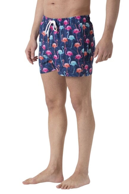 BIG PRINT Costume de plage pour homme bleu marine/bleu clair - Maillots de bain