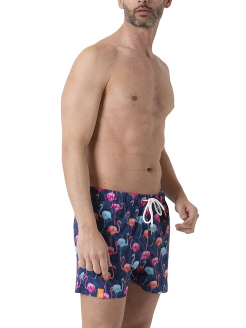 BIG PRINT Costume de plage pour homme bleu marine/bleu clair - Maillots de bain