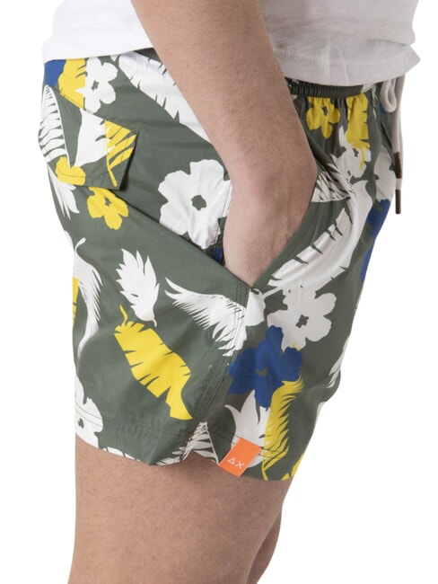 CLASSIC PRINT Costume de plage pour homme militaire / jaune - Maillots de bain