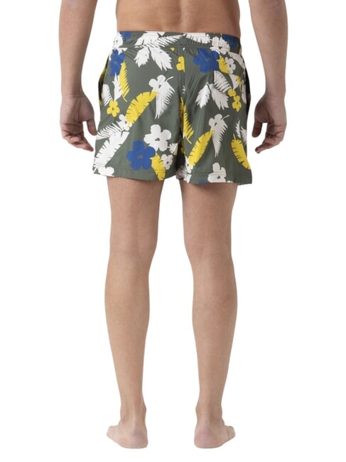 CLASSIC PRINT Costume de plage pour homme militaire / jaune - Maillots de bain