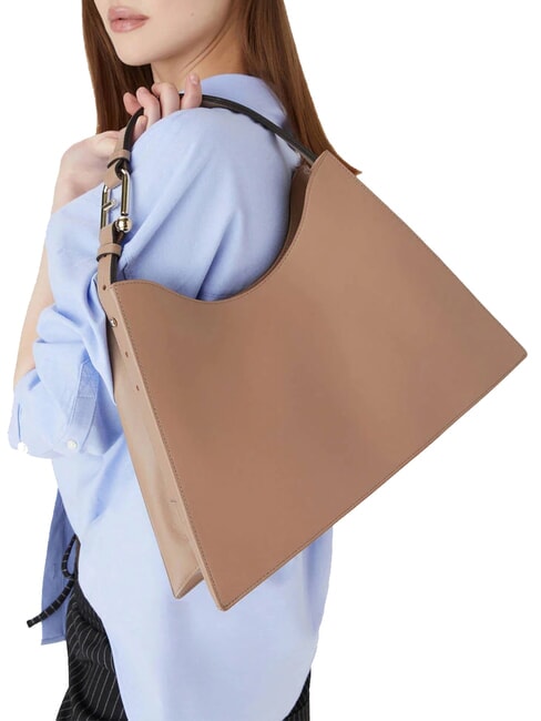 NUVOLA Sac à bandoulière en cuir désert - Sacs pour Femme