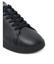 RALPH LAUREN HERITAGE COURT II  Baskets en cuir PP noir/gris doux - Chaussures unisexe - 3