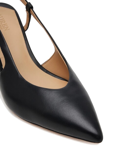 KHLOE  D&eacute;collet&eacute; en cuir NOIR - Chaussures Femme