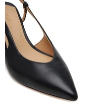 RALPH LAUREN KHLOE  D&eacute;collet&eacute; en cuir NOIR - Chaussures Femme - 3