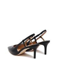 RALPH LAUREN KHLOE  D&eacute;collet&eacute; en cuir NOIR - Chaussures Femme - 4