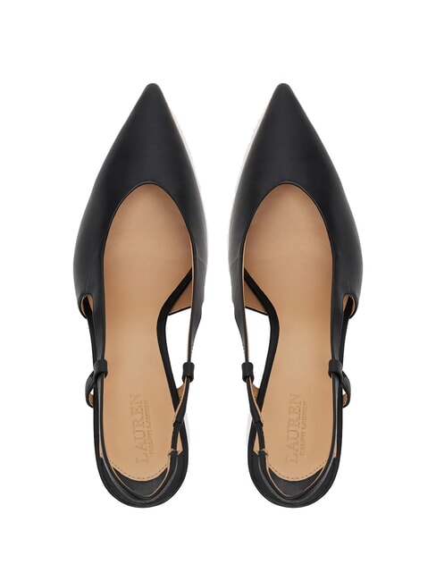 KHLOE  D&eacute;collet&eacute; en cuir NOIR - Chaussures Femme