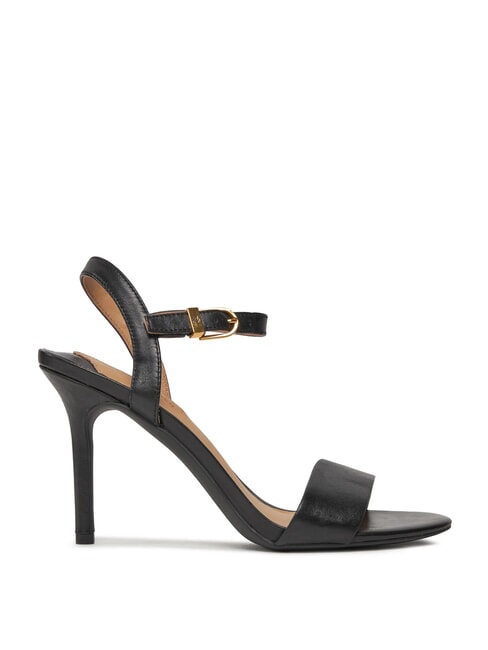 GWEN Sandales hautes en cuir NOIR - Chaussures Femme