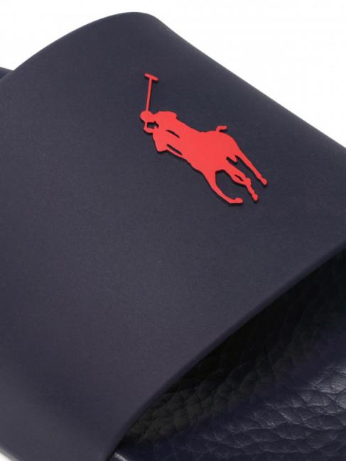 POLO SLIDE Chaussons marine / pp rouge - Chaussures Homme