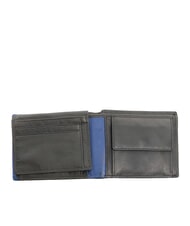 SPALDING SNAP  Portefeuille en cuir avec porte-monnaie noir/marine - Portefeuilles Homme - 3