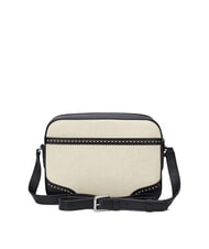 RALPH LAUREN MARCY Sac photo en paille avec poche naturel clair/noir - Sacs pour Femme - 3