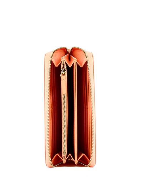 METALLIC SOFT Portefeuille en cuir texturé lever du soleil - Portefeuilles Femme