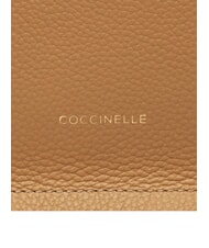 COCCINELLE SNIP Sac bandoulière en cuir martelé fre.beige/sunri - Sacs pour Femme - 5