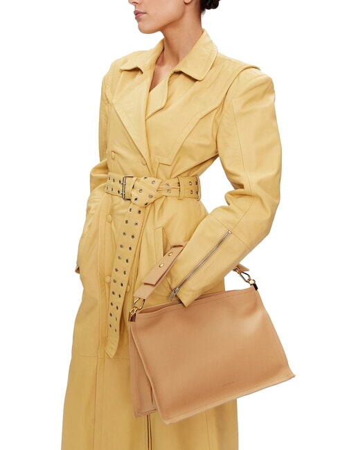 SNIP Sac bandoulière en cuir martelé fre.beige/sunri - Sacs pour Femme