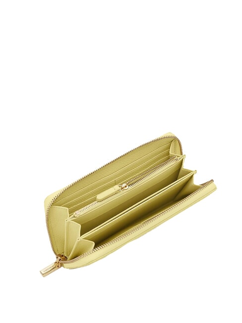 METALLIC SOFT Portefeuille en cuir textur&eacute; lavage &agrave; la chaux - Portefeuilles Femme