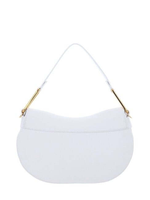 MAGIE SOFT Sac bandouli&egrave;re en cuir avec bandouli&egrave;re blanc brillant - Sacs pour Femme